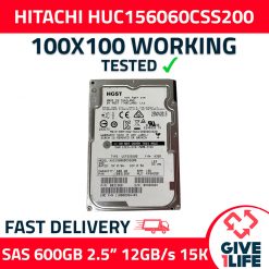 HITACHI HUC156060CSS200 600GB HDD 2.5" SAS-3 12GB/S 15K 128MB