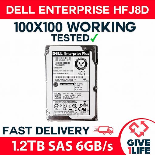 DELL ENTERPRISE PLUS HUC101212CSS600 1.2TB HDD 2.5" SAS-2 6GB/S 10K 64MB CACHÉ - HFJ8D - ESPECIAL PARA SERVIDORES ENVÍO RÁPIDO, FACTURA, VENDEDOR PROFESIONAL