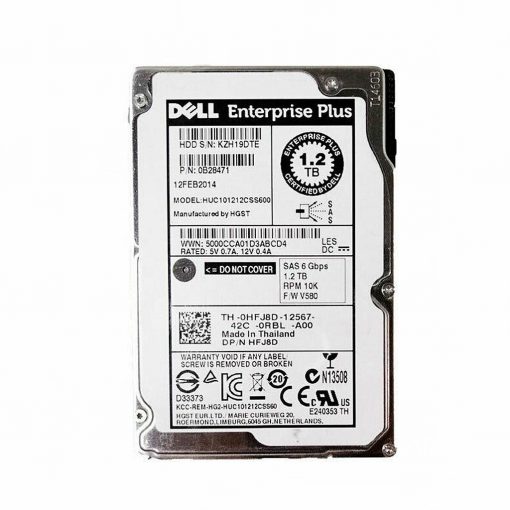 DELL ENTERPRISE PLUS HUC101212CSS600 1.2TB HDD 2.5" SAS-2 6GB/S 10K 64MB CACHÉ - HFJ8D - ESPECIAL PARA SERVIDORES ENVÍO RÁPIDO, FACTURA, VENDEDOR PROFESIONAL