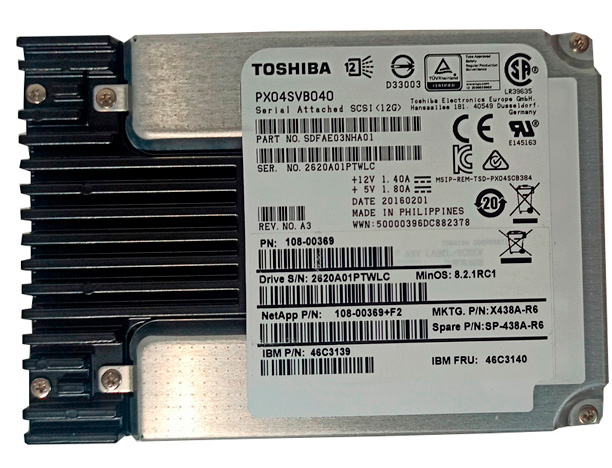 TOSHIBA PX04SVB040 400GB SSD 2.5" SAS-3 12GB/S - SERVIDORES HP / DELL / IBM - Imagen 2