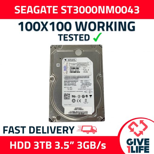 SEAGATE ST3000NM0043 3TB HDD SAS 3.5" 7.2K RPM 3GB/S - PARA SERVIDORES
ENVIO RAPIDO, FACTURA, VENDEDOR PROFESIONAL
