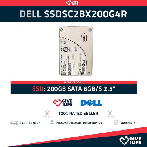 DELL SSDSC2BX200G4R DC S3610 SERIES SSD 200GB SATA 6GB/S 2.5" MLC PN:3481G
ENVIO RAPIDO, FACTURA, VENDEDOR PROFESIONAL