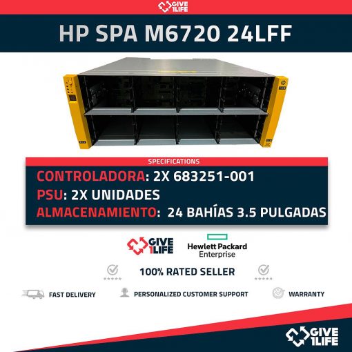 HP SPA M6720 24LFF CABINA DE ALMACENAMIENTO 2x 683251-001 + 2 FUENTES DE ALIMENTACION
ENVIO RAPIDO, FACTURA, VENDEDOR PROFESIONAL