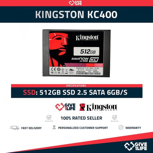 KINGSTON KC400 512GB SSD 2.5 SATA 6GB/S - SERVIDORES
ENVIO RAPIDO, FACTURA, VENDEDOR PROFESIONAL, BOLSA ANTIESTATICA