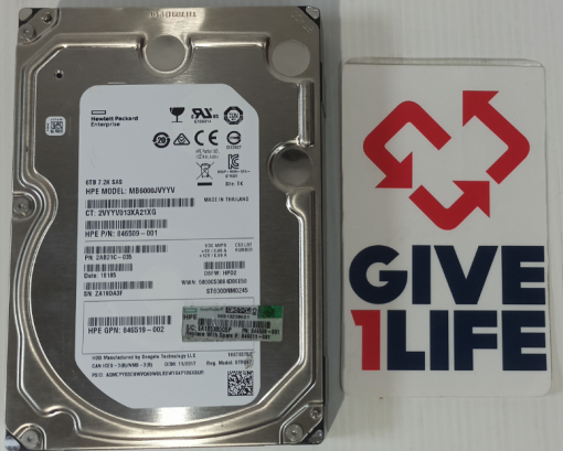 HPE ST6000NM0245 6TB HDD 3.5" SAS-3 12GB/S 7.200 RPM 256MB CACHÉ - 846509-001 / 2AB21C-035
ENVIO RAPIDO, FACTURA DISPONIBLE, VENDEDOR PROFESIONAL