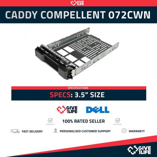 Compellent Caddy 3.5" P/N: 072CWN Compatible con Dell Compellent Storage Arrays
ENVIO RAPIDO, FACTURA, VENDEDOR PROFESIONAL