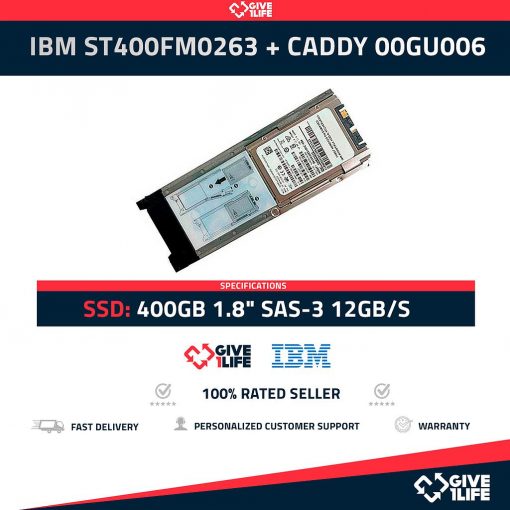 IBM ST400FM0263 400GB SSD 1.8" SAS-3 12GB/S - 98Y6303 + CADDY 00GU0006 - ESPECIAL PARA SERVIDORES HP / DELL / IBM
ENVIO RAPIDO, FACTURA DISPONIBLE, VENDEDOR PROFESIONAL