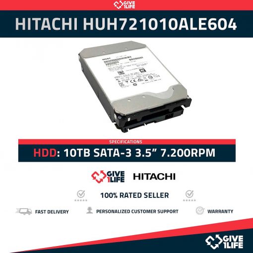 HITACHI HUH721010ALE604 10TB HDD 3.5" SATA-3 6GB/S 7.2K
ENVIO RAPIDO, FACTURA, VENDEDOR PROFESIONAL