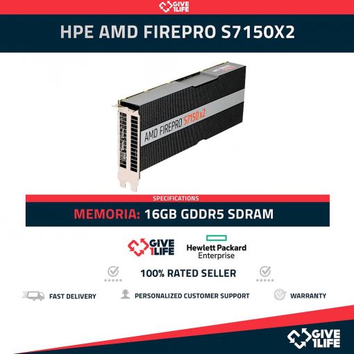 HPE AMD FIREPRO S7150 x2 16GB GDDR5 - TARJETA GRAFICA ESPECIAL PARA SERVIDORES
ENVIO RAPIDO, FACTURA, BOLSA ANTIESTATICA, VENDEDOR PROFESIONAL