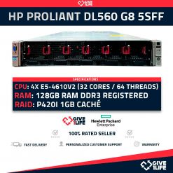HP Proliant DL160 Gen9 8SFF 1x E5-2640V3 - 16GB RAM DDR4 - B140i/ZM - 1 PSU
ENVIO RAPIDO, FACTURA, VENDEDOR PROFESIONAL