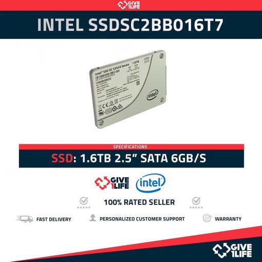 INTEL SSDSC2BB016T7 DC S3520 SERIES SSD 1.6TB SATA 6GB/S 2.5" ENVIO RAPIDO, FACTURA, VENDEDOR PROFESIONAL