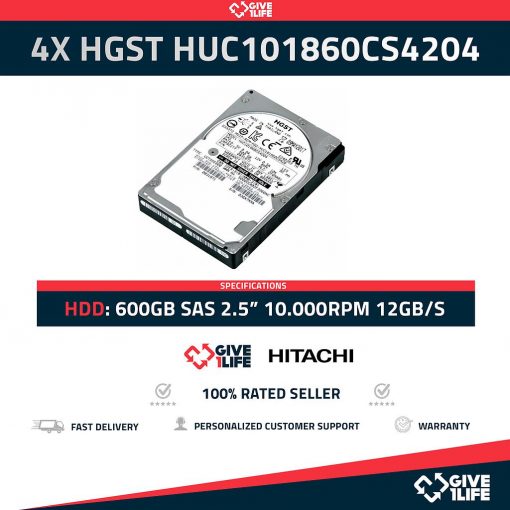 HITACHI 4XHUC101860CS4204 600GB HDD 2.5" SAS-3 12GB/S 10K 128MB CACHÉ - ESPECIAL PARA SERVIDORES
ENVÍO RÁPIDO, FACTURA, VENDEDOR PROFESIONAL