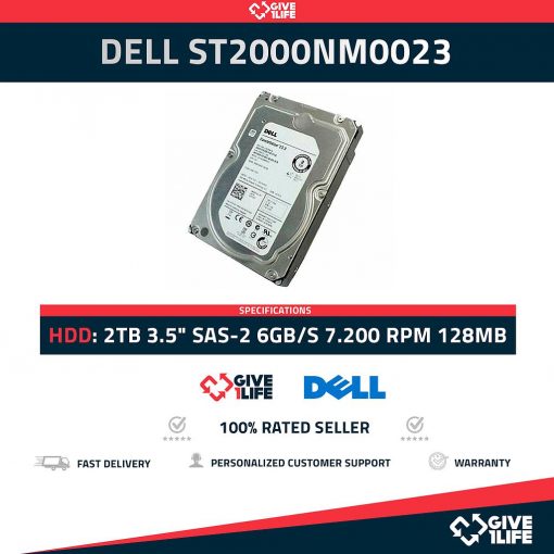 DELL ST2000NM0023 2TB HDD 3.5" SAS-2 6GB/S 7.200 RPM 128MB CACHÉ - 1P7DP - ESPECIAL PARA SERVIDORES HP / DELL / IBM
ENVIO RAPIDO, FACTURA DISPONIBLE, VENDEDOR PROFESIONAL