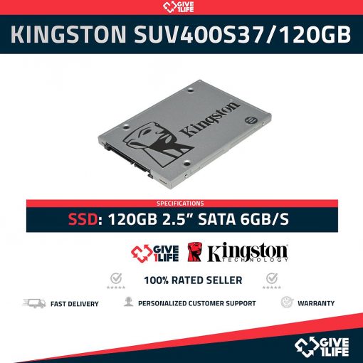 Kingston SUV400S37/120GB SSD 120GB 2.5" SATA 6GB/S
ENVIO RAPIDO, FACTURA, VENDEDOR PROFESIONAL