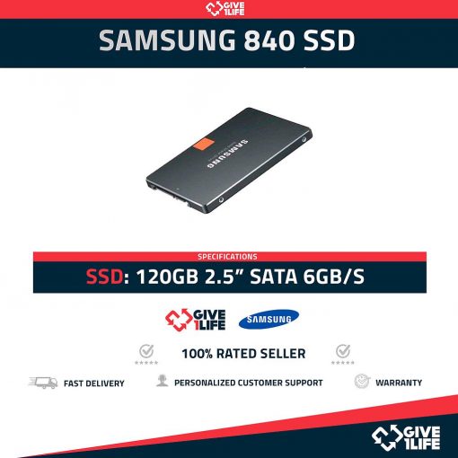 SAMSUNG 840 SSD 120GB 2.5" SATA 6GB/S
ENVIO RAPIDO, FACTURA, VENDEDOR PROFESIONAL