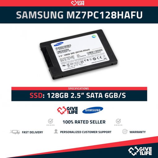 SAMSUNG MZ7PC128HAFU SSD 128GB 2.5" SATA 6GB/S
ENVIO RAPIDO, FACTURA, VENDEDOR PROFESIONAL