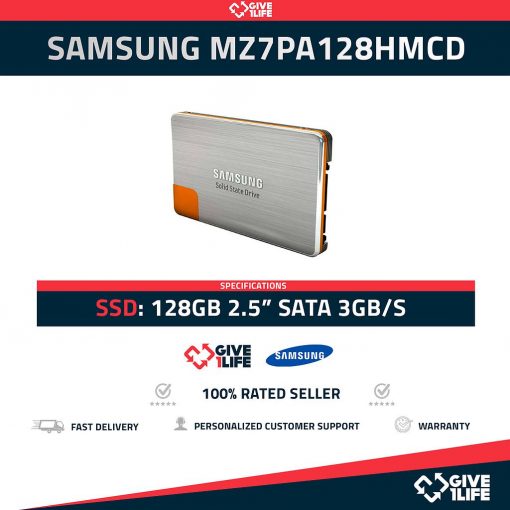 SAMSUNG MZ7PA128HMCD SSD 128GB 2.5" SATA 6GB/S
ENVIO RAPIDO, FACTURA, VENDEDOR PROFESIONAL