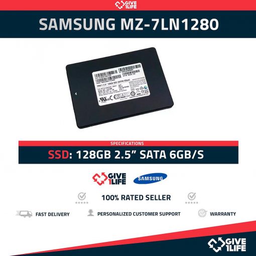 SAMSUNG MZ-7LN1280 SSD 128GB 2.5" SATA 6GB/S
ENVIO RAPIDO, FACTURA, VENDEDOR PROFESIONAL