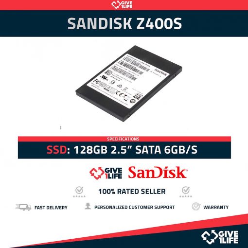 SANDISK Z400S SSD 128GB 2.5" SATA 6GB/S
ENVIO RAPIDO, FACTURA, VENDEDOR PROFESIONAL