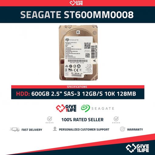 SEAGATE ST600MM0008 600GB HDD 2.5" SAS-3 12GB/S 10K 128MB CACHÉ 4KN - ESPECIAL PARA SERVIDORES
ENVIO RAPIDO, FACTURA, VENDEDOR PROFESIONAL