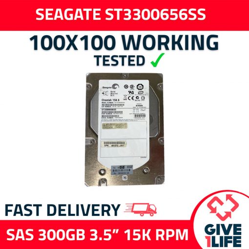 SEAGATE ST3300656SS 300GB HDD SAS 3.5" 15K RPM SAS-1 3GB/S 16MB CACHE - ESPECIAL PARA SERVIDORES