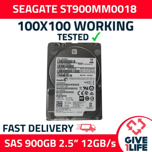 SEAGATE ST900MM0018 900GB HDD 2.5" SAS-3 12GB/s 128MB CACHE - ESPECIAL PARA SERVIDORES
ENVIO RAPIDO, FACTURA, VENDEDOR PROFESIONAL