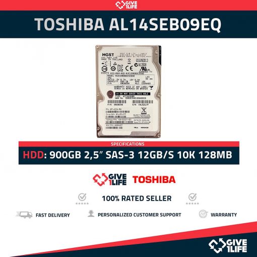 TOSHIBA AL14SEB09EQ 900GB HDD 2,5" SAS-3 12GB/S 10K 128MB CACHÉ - ESPECIAL PARA SERVIDORES
ENVÍO RÁPIDO, FACTURA, VENDEDOR PROFESIONAL