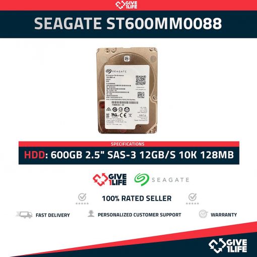 SEAGATE ST600MM0088 600GB HDD 2.5" SAS-3 12GB/S 10K 128MB CACHÉ - ESPECIAL PARA SERVIDORES
ENVIO RAPIDO, FACTURA, VENDEDOR PROFESIONAL