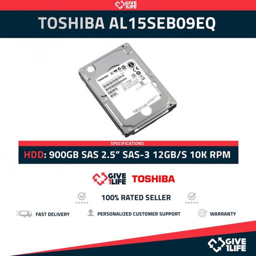 TOSHIBA AL15SEB09EQ HDD 2.5" 900GB SAS-3 12GB/s 10.500RPM 128MB
ENVIO RAPIDO, FACTURA, VENDEDOR PROFESIONAL