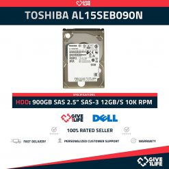 TOSHIBA AL15SEB090N HDD 2.5" 900GB SAS-3 12GB/s 10.500RPM 256MB Caché