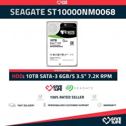 SEAGATE ST100000NM0086 10TB HDD 3.5" SATA-3 6GB/S 7.2K 256MB