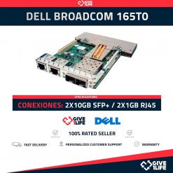 DELL BROADCOM 165T0 2X10GB SFP+ / 2X1GB RJ45 – TARJETA DE RED - SERVIDOR