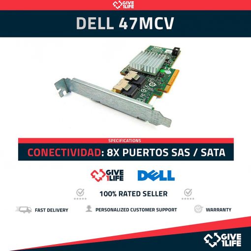 DELL - 47MCV - PERC H200 SAS/SATA 6GB/S CONTROLADORA RAID PCIe 2.0 PERFIL ALTO
ENVÍO RÁPIDO FACTURA BOLSA ANTIESTÁTICA VENDEDOR PROFESIONAL