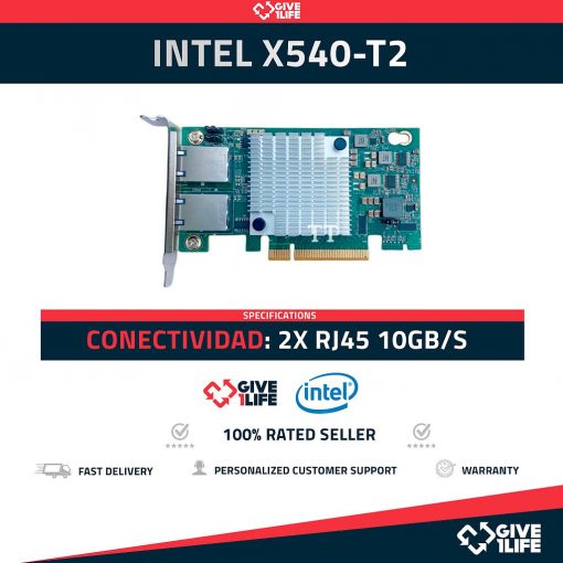 Intel X540-T2 2x RJ45 10GB/S Perfil Corto + Largo
ENVIO RAPIDO, FACTURA, VENDEDOR PROFESIONAL