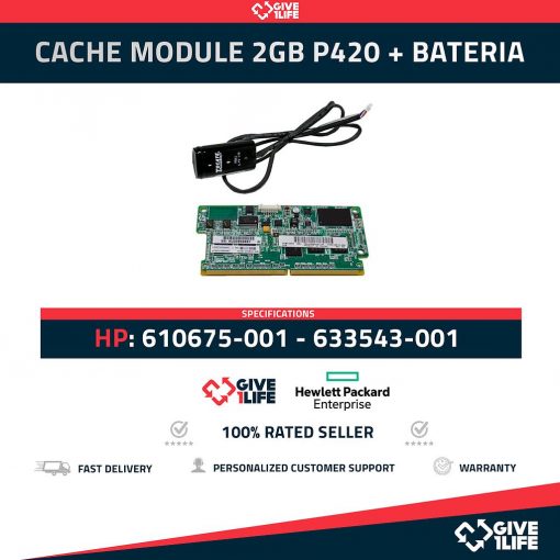 Raid HP P420 Caché Module 2GB + Battery 610675-001
ENVIO RAPIDO, FACTURA, VENDEDOR PROFESIONAL