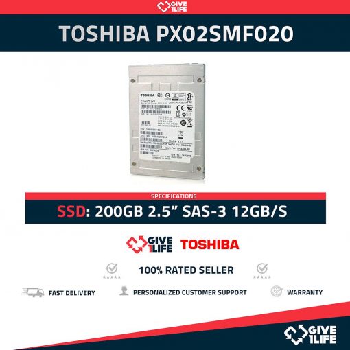 Toshiba PX02SMF020 SSD 200GB 2.5" SAS-3 12GB/S
ENVIO RAPIDO, FACTURA, VENDEDOR PROFESIONAL