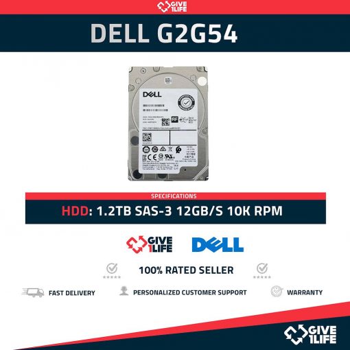 DELL G2G54 HDD 2.5" 1.2TB SAS-3 12GB/S 10K RPM ENVIO RAPIDO, FACTURA, VENDEDOR PROFESIONAL