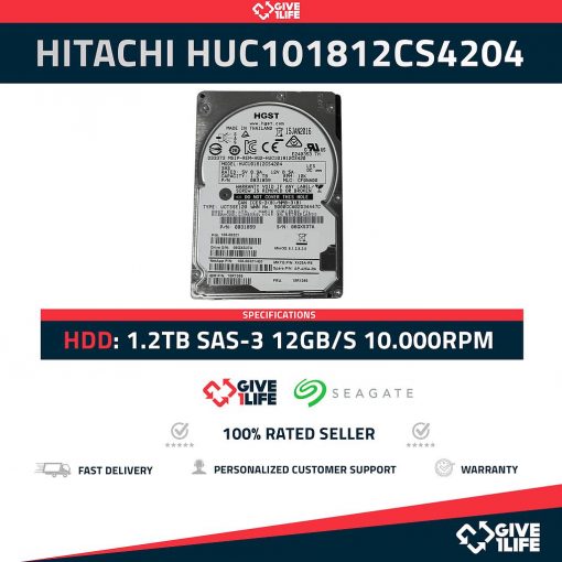 HITACHI HUC101812CS4204 1.2TB HDD 2.5" SAS-3 12GB/S 10K 128MB CACHÉ - ESPECIAL PARA SERVIDORES
ENVIO RAPIDO, FACTURA, VENDEDOR PROFESIONAL