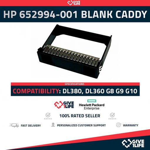 HP 652994-001 BLANK CADDY 3.5" LFF - DL380, DL360 G8 G9 G10
ENVIO RAPIDO, FACTURA, VENDEDOR PROFESIONAL