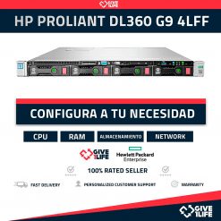HP DL360 G9 4LFF 1U (4 x 3.5″ Bahías) CONFIGURABLE