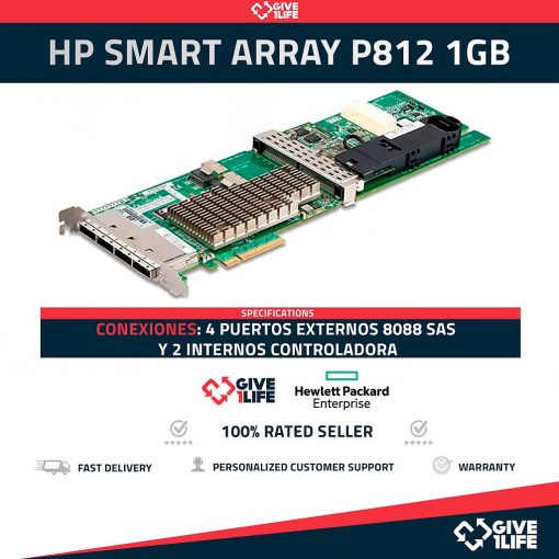 HP SMART ARRAY P812 - 1GB CACHE + BATERÍA-6 PUERTOS-488948-001-CONTROLADORA RAID
ENVÍO RÁPIDO FACTURA BOLSA ANTIESTÁTICA VENDEDOR PROFESIONAL