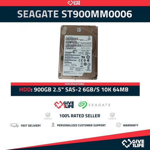 SEAGATE ST900MM0006 900GB HDD 2.5" SAS-2 6GB/S 10K 64MB CACHÉ - ESPECIAL PARA SERVIDORES
ENVIO RAPIDO, FACTURA, VENDEDOR PROFESIONAL