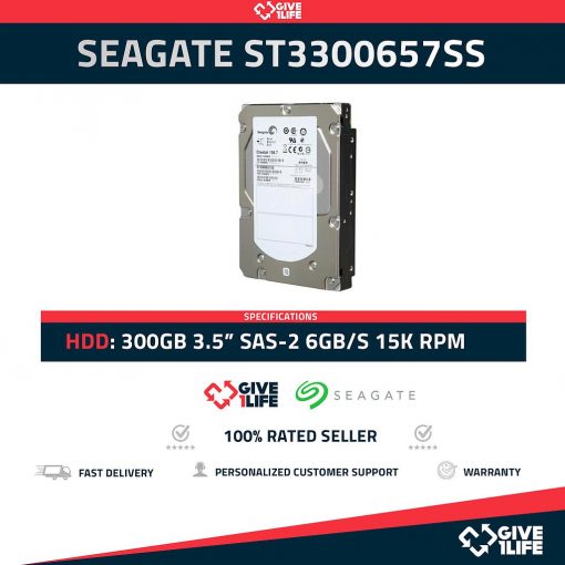 SEAGATE ST33000657SS 300GB HDD 3.5" SAS-2 6GB/S 15K RPM - SERVIDORES HP / DELL / IBM
ENVIO RAPIDO, FACTURA, VENDEDOR PROFESIONAL