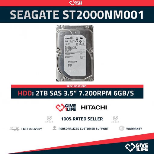 SEAGATE ST2000NM0001 2TB HDD 3.5" SAS-2 6GB/S 7.200 RPM 64MN CACHÉ - ESPECIAL PARA SERVIDORES HP / DELL / IBM
ENVIO RAPIDO, FACTURA DISPONIBLE, VENDEDOR PROFESIONAL