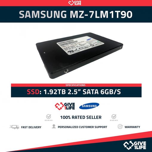 ENVIO RAPIDO, FACTURA, VENDEDOR PROFESIONAL
Samsung MZ-7LM1T90 SSD 2.5" 1.92TB SATA 6GB/S