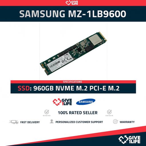 ENVIO RAPIDO, FACTURA, VENDEDOR PROFESIONAL
Samsung MZ-1LB9600 SSD NVME M.2 960GB PCI-E 3.0 X4