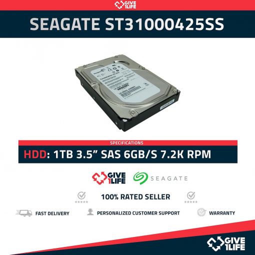SEAGATE ST31000425SS HDD SAS 1TB 3.5" 7.2K RPM 6GB/S 16MB
ENVIO RAPIDO, FACTURA, VENDEDOR PROFESIONAL