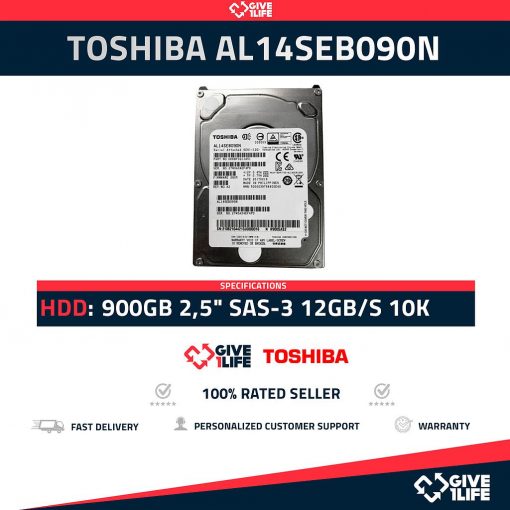 TOSHIBA AL14SEB090N 900GB HDD 2,5" SAS-3 12GB/S 10K 128MB CACHÉ - ESPECIAL PARA SERVIDORES
ENVÍO RÁPIDO, FACTURA, VENDEDOR PROFESIONAL