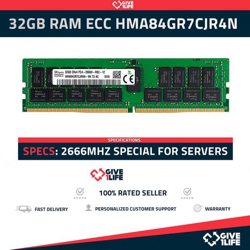 32GB 2Rx4 PC4-2666V DDR4 RAM REGISTRADA - ESPECIAL SERVIDOR
ENVIO RAPIDO, FACTURA, VENDEDOR PROFESIONAL
