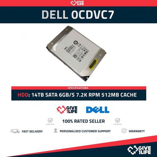DELL 0CDVC7 14TB HDD 3.5" SATA 6GB/s 7.2K 512MB
ENVIO RAPIDO, FACTURA, VENDEDOR PROFESIONAL